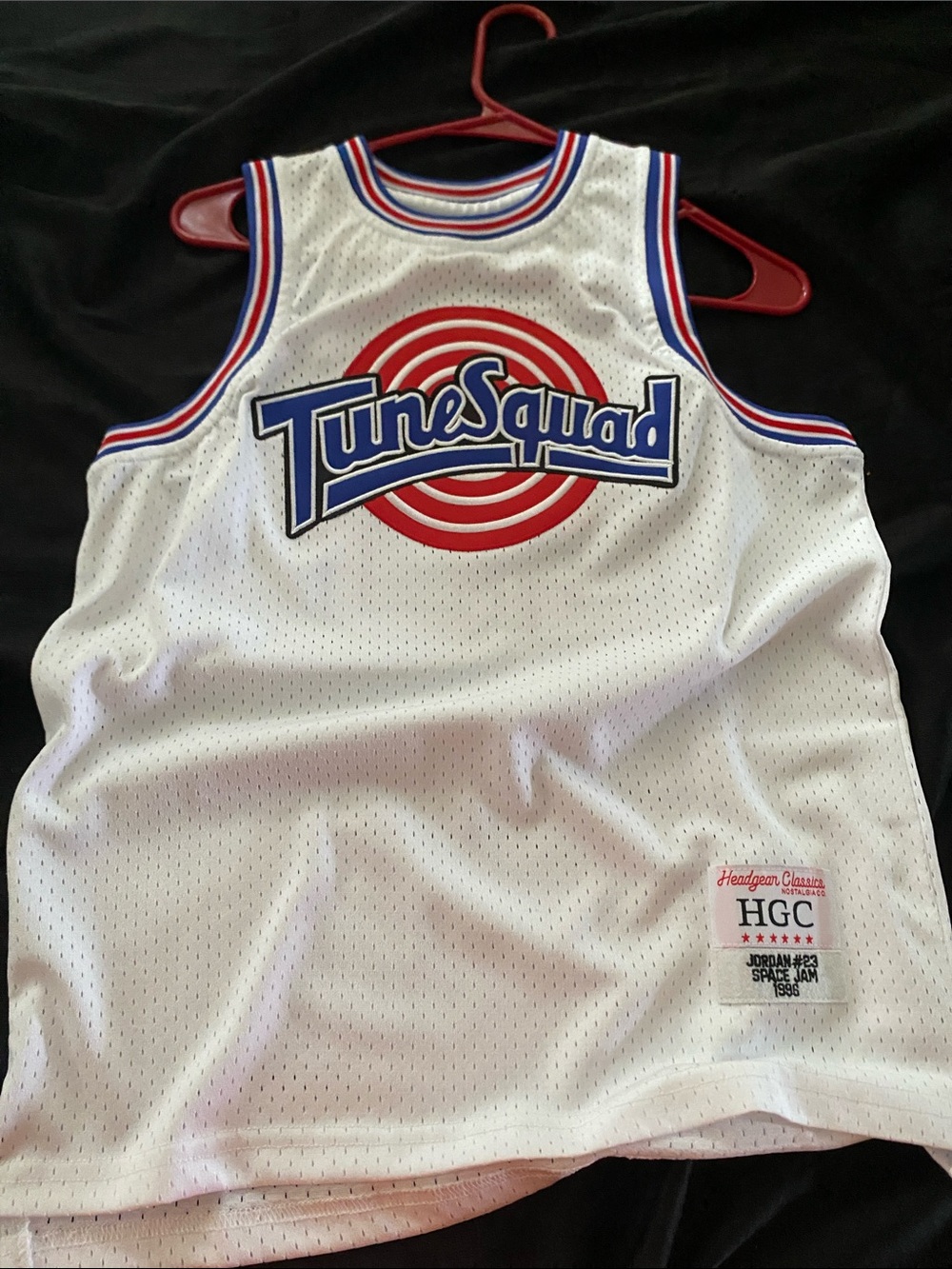 Tune Squad White Kids Jersey by HGC Headgear Classics